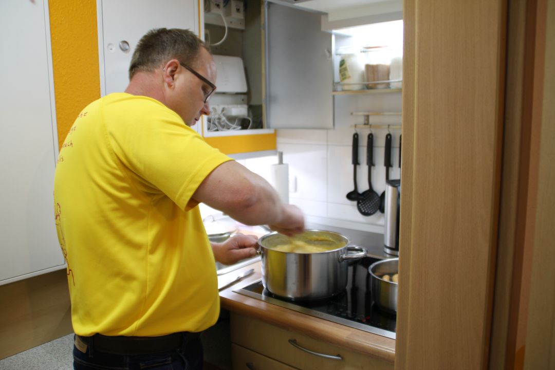 die Kartoffelsuppe ist bald fertig